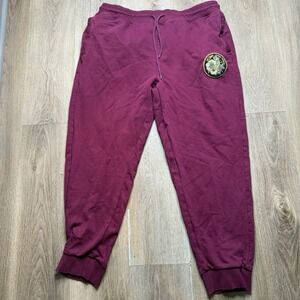 AGTAWH Men Sweatpants Joggers Pants Cotton Maroon  Logo Size XL